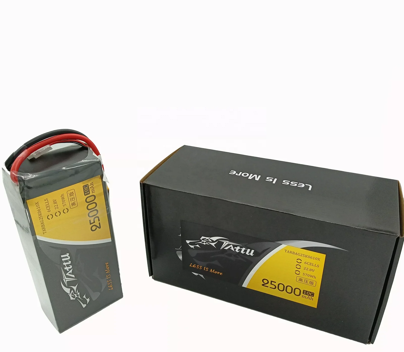 TATTU 22.8V 6S 25000mAh 10C HV LiHV LiPo Battery Micro FPV Racing Drone Quadcopter Quads drone battery