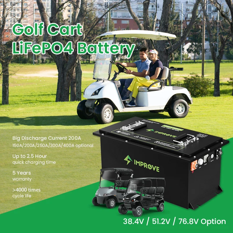36v 48v 72v100ah 105ah 120ah 150ah 200ah Lithium battery for golf cart with LCD Screen Monitor
