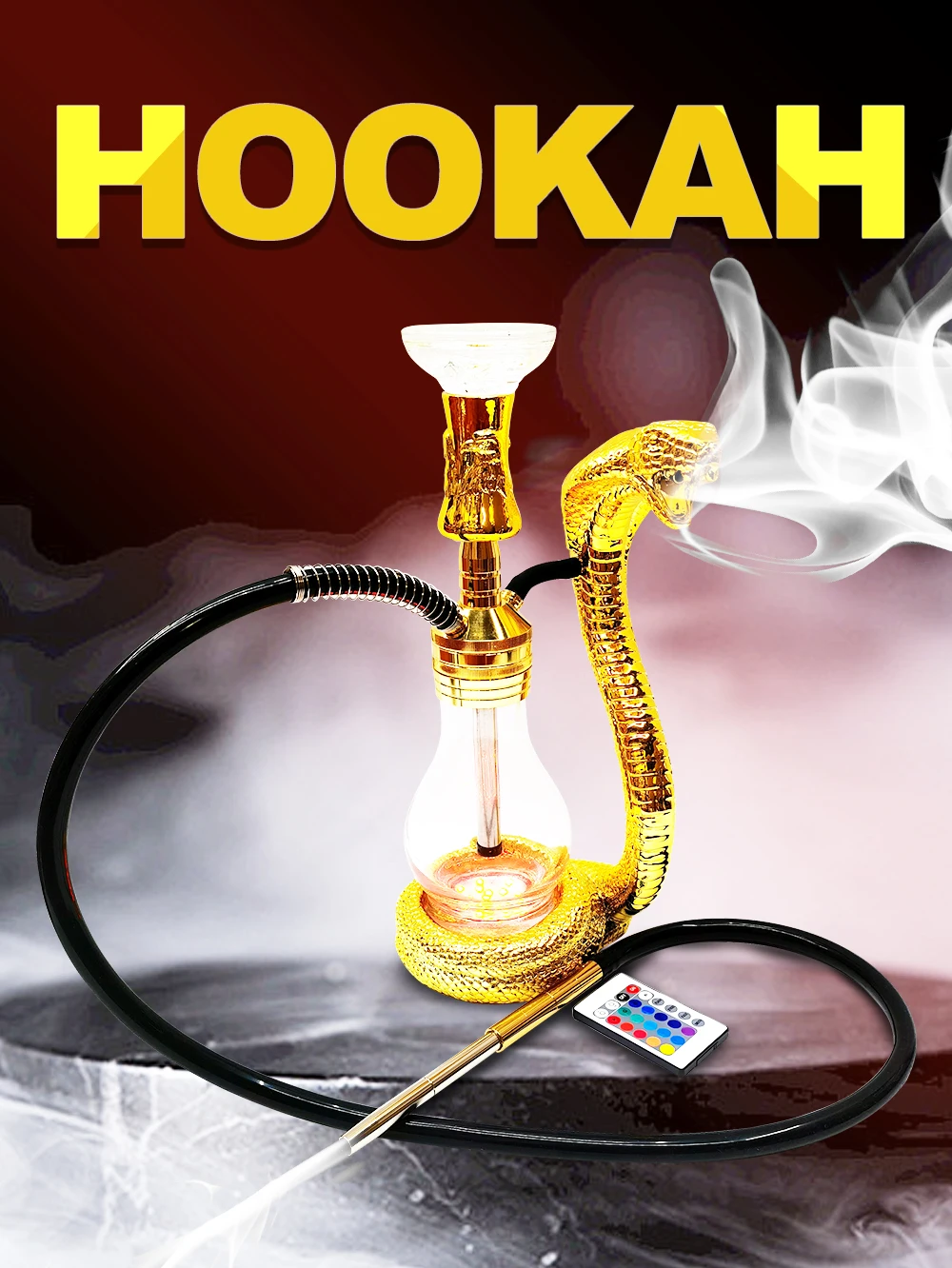 Ready ship new morden hookahs snake hookah snake design hookah shisha