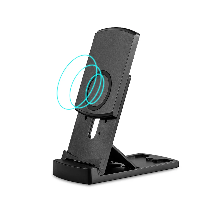 
foldable flat wireless charger with stand for iphone/samsung 