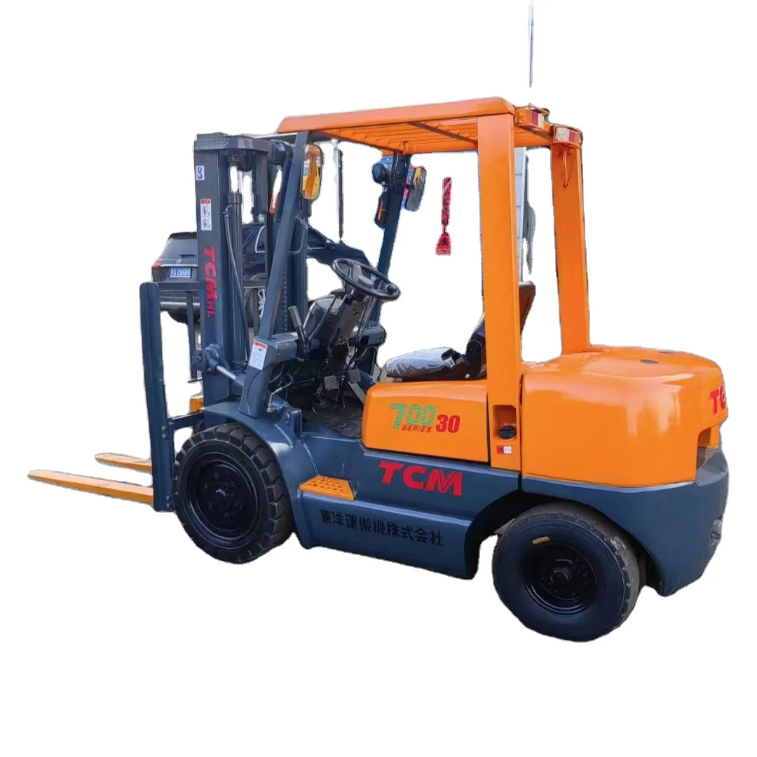 Used Japan TCM HL forklift 3ton warehouse container pallet lifting truck FD30 used forklift price for sale