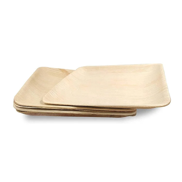 
New Style Wholesale Restaurant Biodegradable Palm Leaf Plates Set Dinnerware For Dinner Party Party 