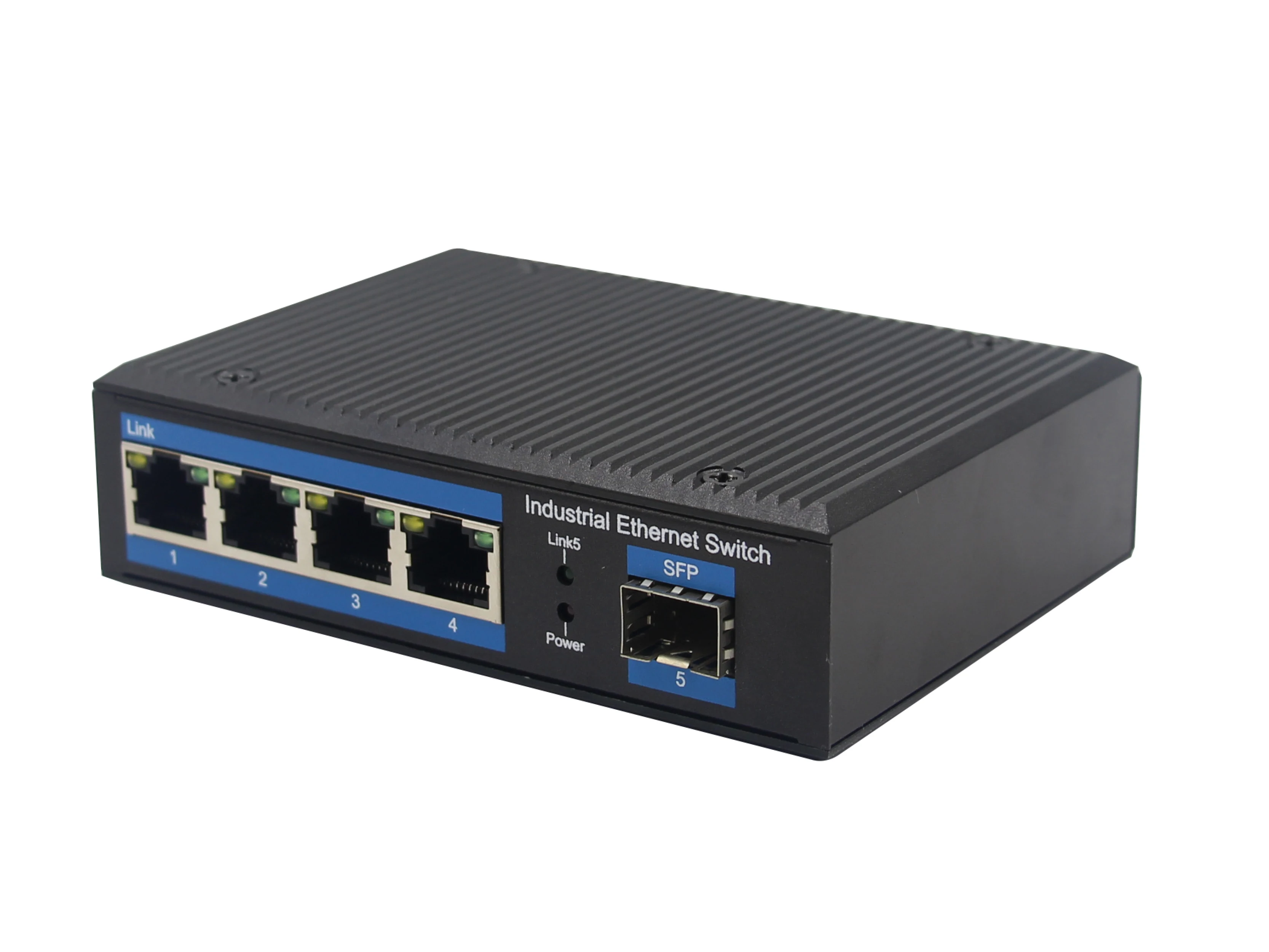 POE Switch Ethernet 4-port 10/100/1000BASE-TX+1000Base-FX Industrial Ethernet Switch