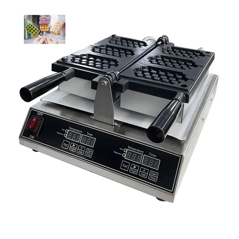 Commercial egg waffle baking equipment honeycomb shaped waffle machine Professional 220V 110V Snack Stick Waffle Baker