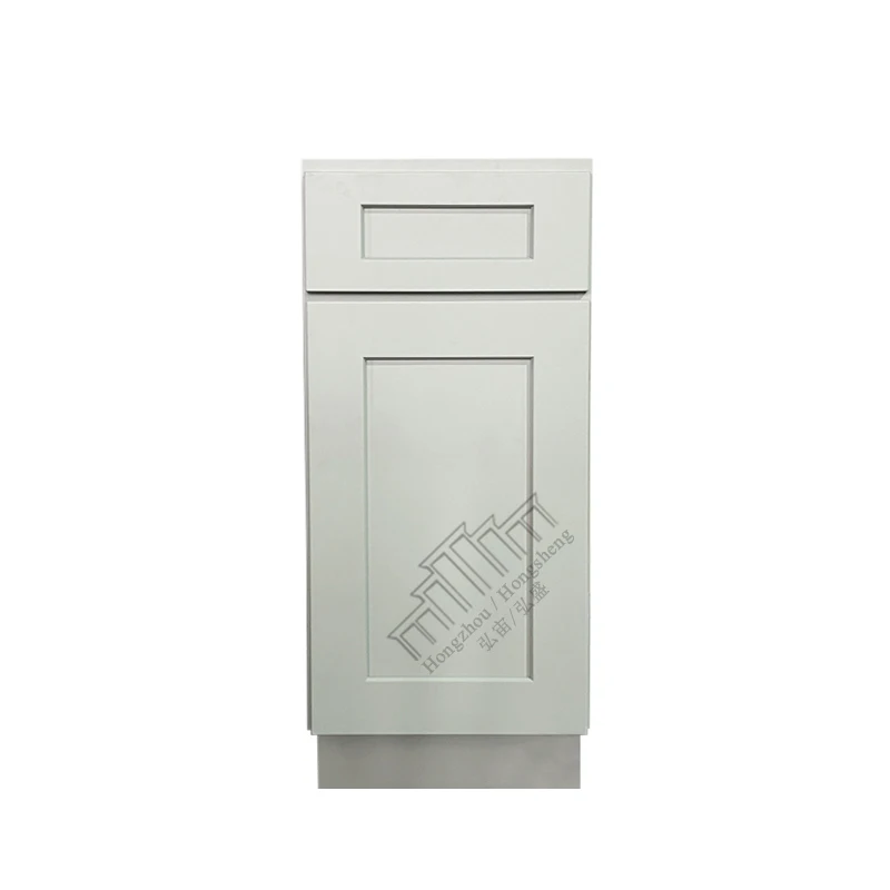 Wholesale Kitchen Cabinets Flat Pack American Modern Design Shaker Cabinet US Kitchen Base Cabinets With Solid Wood Door