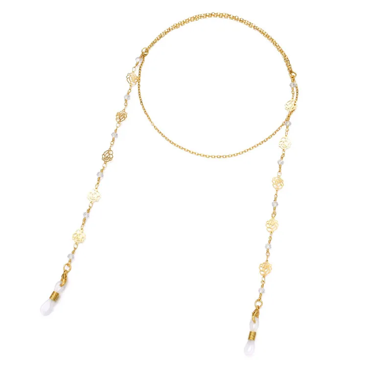 Gold Eyeglasses Sunglasses Chain, Eyeglass Holder, Glasses Laces for Sunglasses Holder