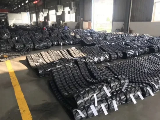 Excavator Rubber Track Assembly Rubber Track Undercarriage Parts