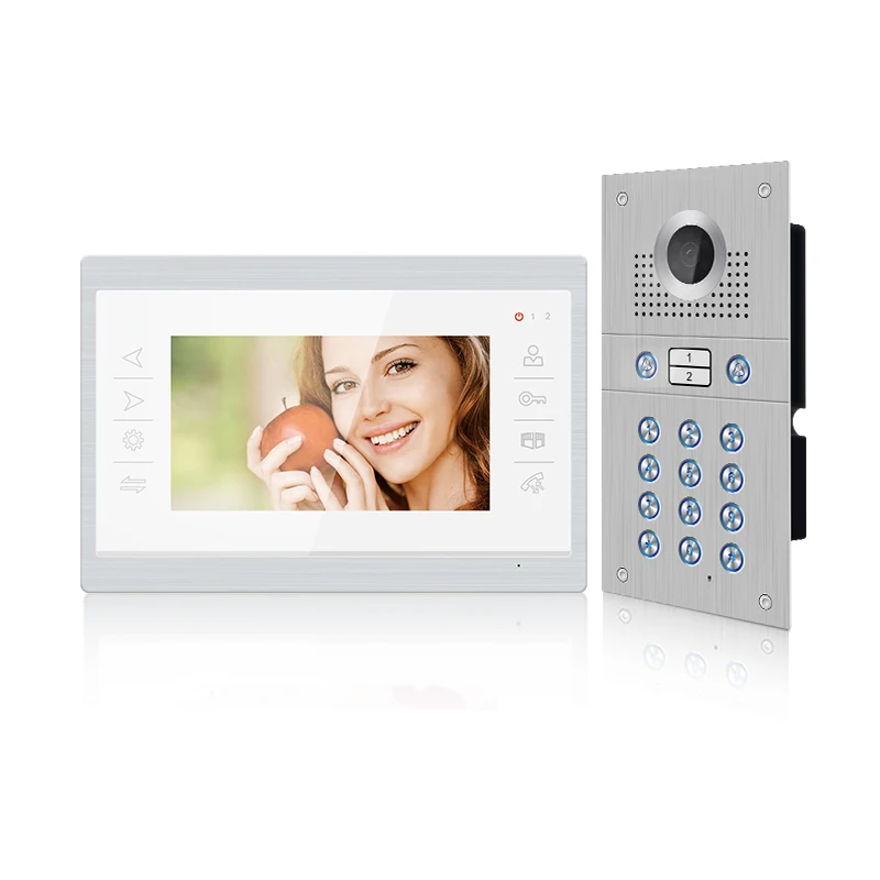 Видеодомофон Joytimer HD 720P/1080P, система входной двери, работает с двумя квартирами (пользователями), домашний металлический ИК-светильник, постоянный ток 12 В/1 А