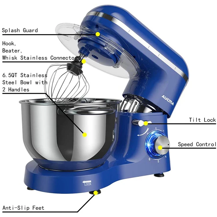 Hot Selling High Quality Vertical Mixer 5.5l 1100w Food Mixer Multi-Function