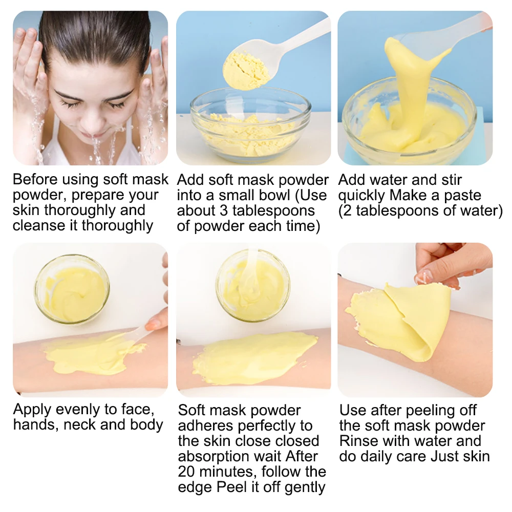 250ml Jelly Mask Face Peel Off Moisturize Whitening MOOYAM 10 Flavors Jelly Clay Facial Clay Powder Jelly Mask