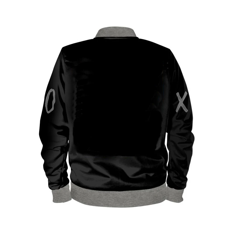 Wholesale fashion custom logo zip up polyester velvet bomber jacket oem