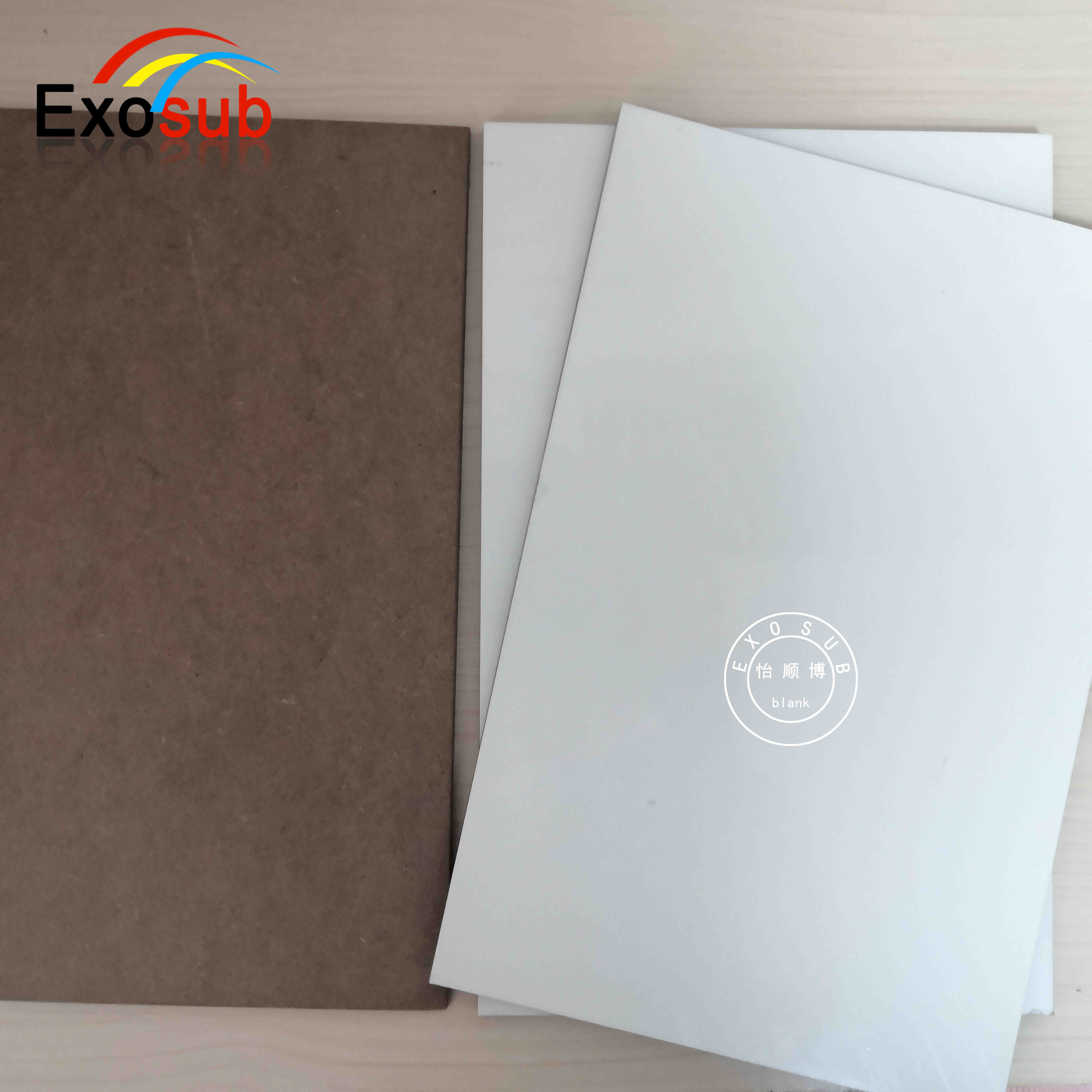 Heat transfer 5mm sublimation blank cutting melamine MDF board