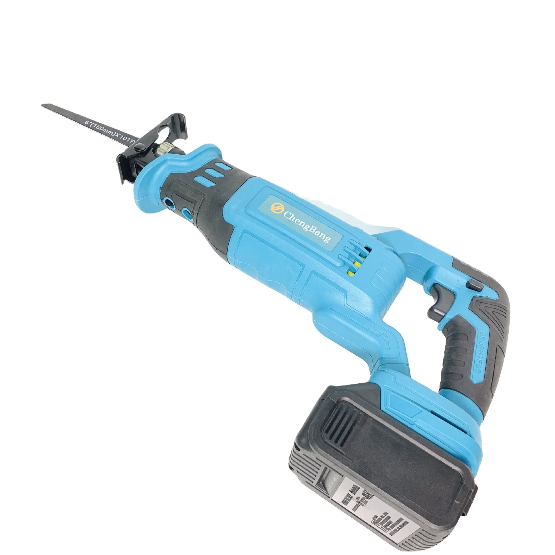 Портативная бесщеточная литиевая электрическая сабельная пила высокомощная аккумуляторная беспроводная для резки дерева и металла 20 в