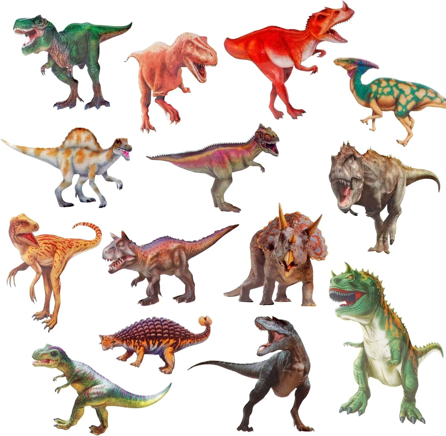 Kids stickers,Upins 14 different sheets 200+ 3D fluffy stickers craft scrapbook, suitable for kids dinosaur lovers