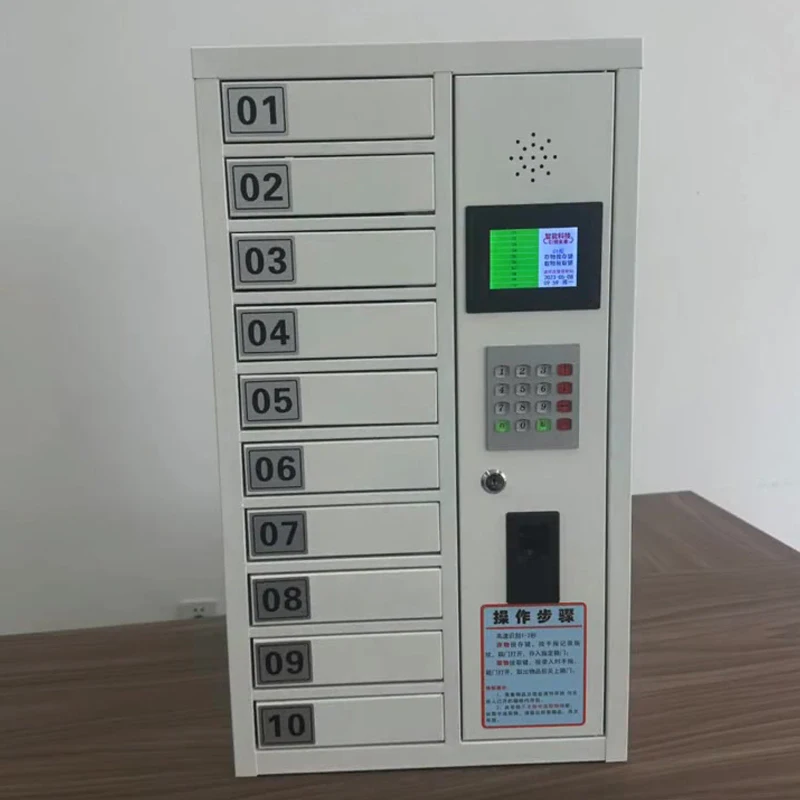 Customized multi door charging cabinet for sale electronic lock key box RFID smartphone charging station  storage cabinet