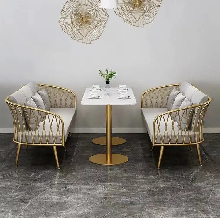 Обеденные столы и стулья набор диванов для ресторана коммерческая фурнитура столовой современный