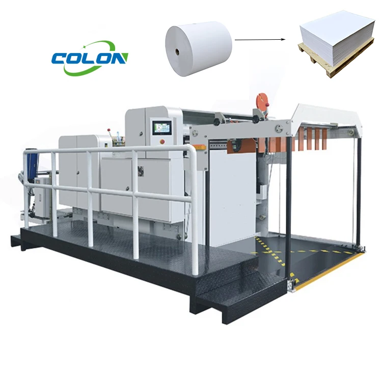 High Speed  cutting A4 copy Paper Sheeter Paper Reel to Sheet Cutting Sheeting Machine