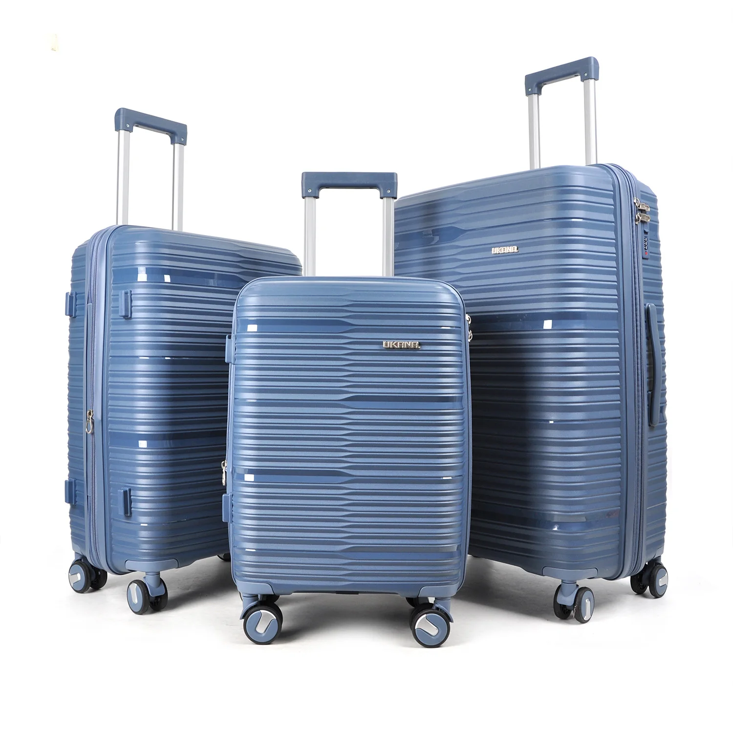 Factory Wholesale Large Capacity Multifunctional Luxury Traveling Carry on pp Travel Bags Luggage Set 3