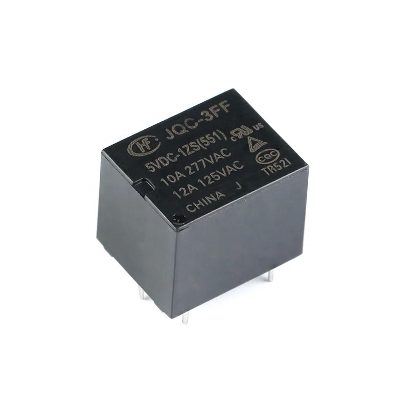 5 шт. HF3FF 10A реле JQC-3FF-005-1ZS JQC-3FF-012-1ZS JQC-3FF-024-1ZS 551 DC 5V 9V 12V 24V 5Pin мощности relelais