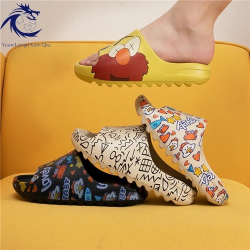 UTUNE High Quality Custom Women Slides Slipper Slides For Men Casual Shoes With LOGO Home Slipper  Slides