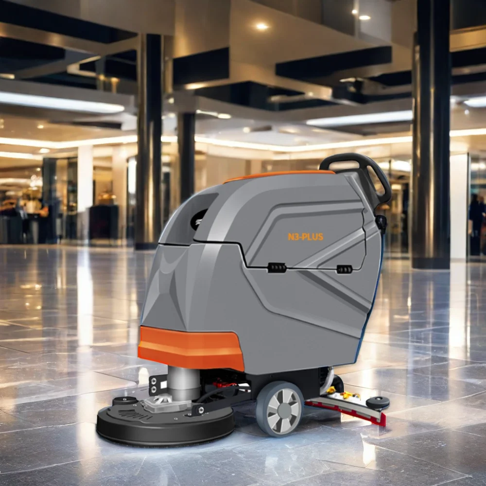 Electric Battery Washing Equipment Auto Compact Small Cleaning Machine Floor Scrubber