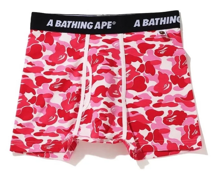 Оптовая продажа мышек BAPE детские трусы-боксеры Короткие трусы камуфляжной расцветки 21SS Мужская камуфляжная 100% нижнее белье из хлопка; Трусы; Трусики; Мышек