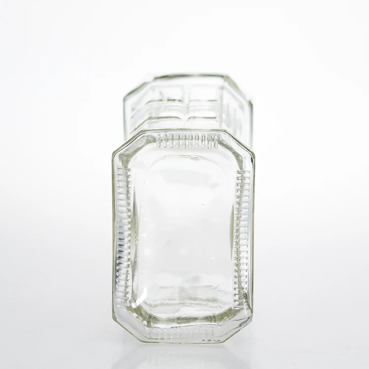 OEM Logo Printing 180 ml 6 oz Flat Square Rum Wine Bottles Clear Brandy Bottle Glass Spirit Bottle