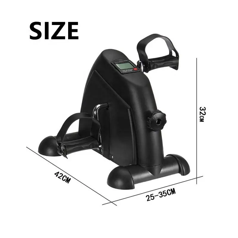 Mini Portable Pedal Exercise Bike Steel Body for Adults and Kids up to 100kg Leg and Arm Physical Therapy Peddler Machine