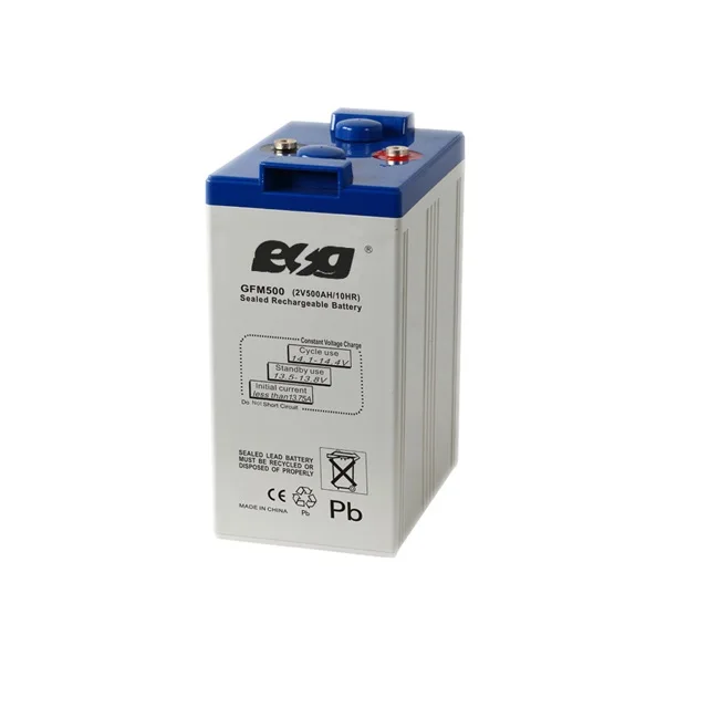 ESG CHAMPION 0.1C-0.5C Discharge Rate Long Life 2v3000Ah Rechargeable Sealed Lead-Acid Solar Battery 2V