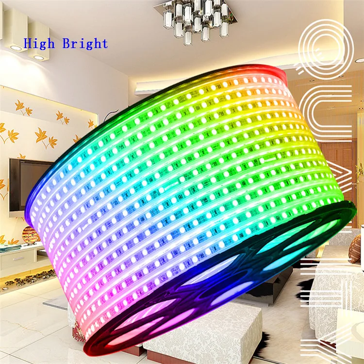 IP65 WIFI MD 5050 водонепроницаемый меняющий Цвет Гибкий цвет RGB Светодиодные полосы света с дистанционным управлением