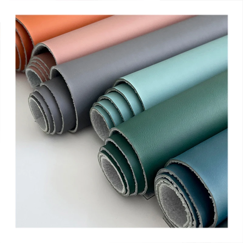 Dimensional Tear-Resistant Upholstery Vinyl Fabric Charcoal Leather Fabric For Sofas