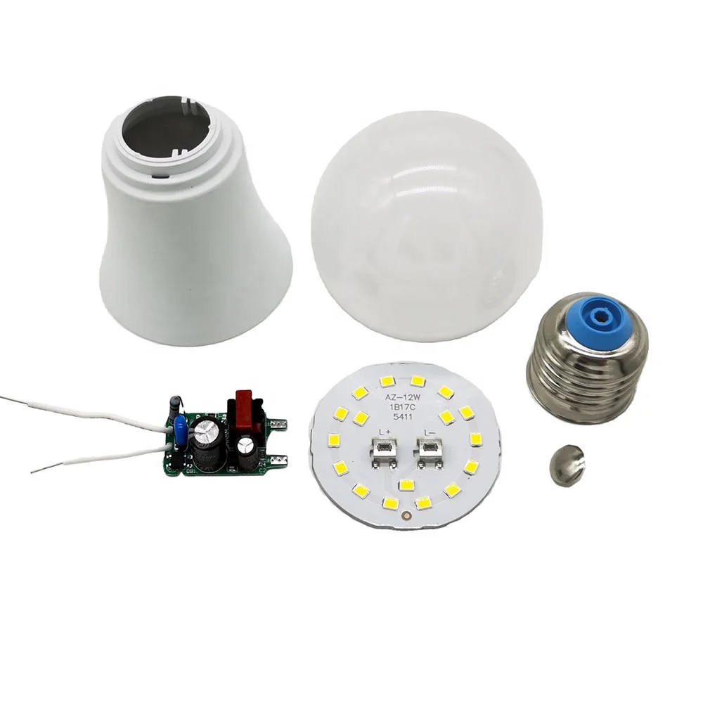 
E27 different design and shape aluminum base plastic casing smart light raw material 9 12 15 watt 220v led bulbs price list 