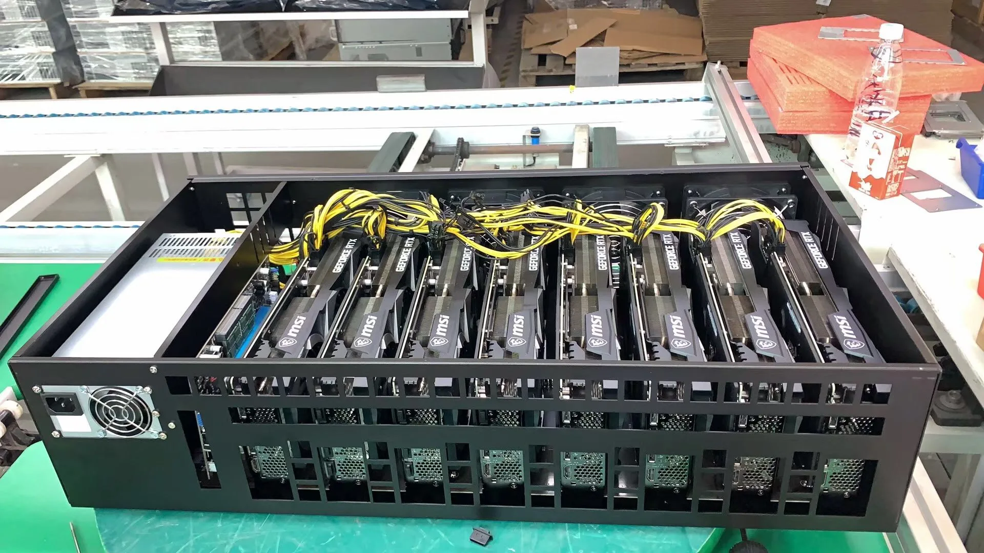  Высокая Коэффициент гашиша 200-240 mh/s gpu оборудование для майнинга с блоком питания 2500 Вт ssd 64 Гб ram 4