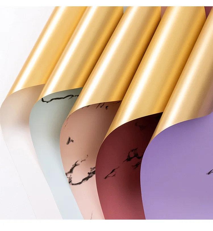 Luxury Houndstooth Pattern Printed Waterproof Plastic Flower Wrapping Paper Gift Wrap Paper for Florist Wrapper