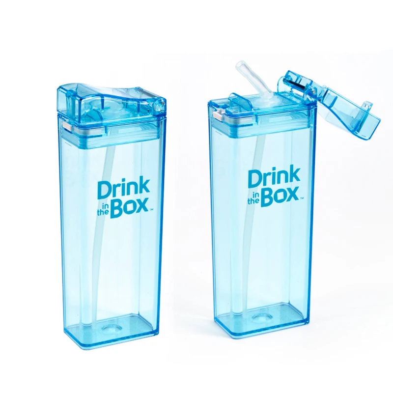 FX Water Bottle Kids Drinking Bottle BPA FREE Tritan Material Power In The BOX Children School Sports Juice Bottle With Straw