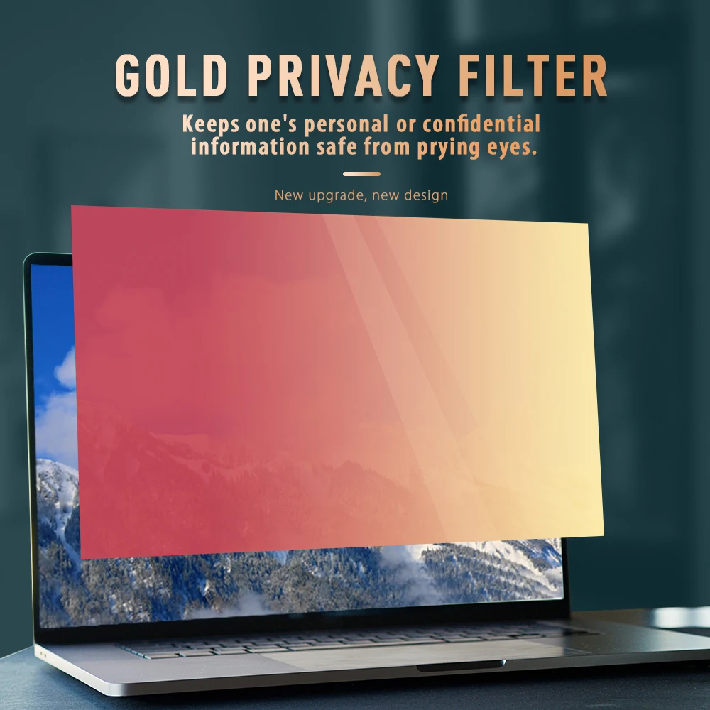Factory Price OEM / ODM All Size High Quality HD Laptop Privacy Filter For Macbook Pro 14 Golden Privacy Screen Film