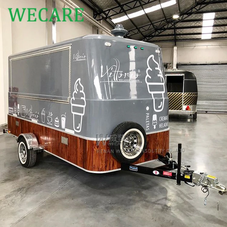 Wecare EEC valid food vending truck bakery food cart trailer for sale