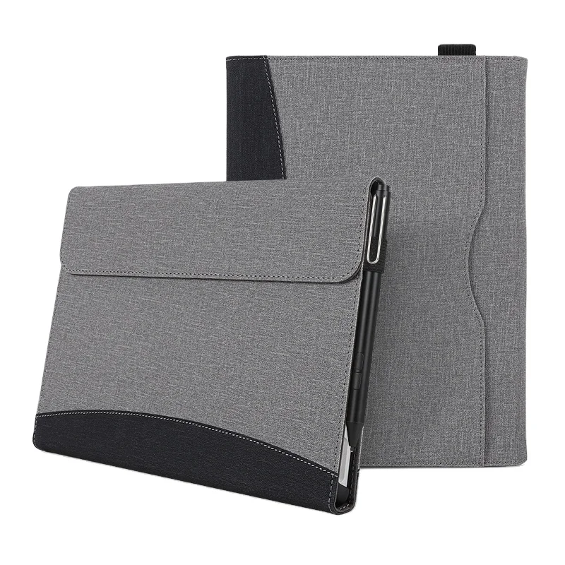 Briefcase Style Laptop Bag Tablet Sleeve Microsoft Pro 4 5 6 7 Protective Folio Stand For Surface Pro 8 Cases