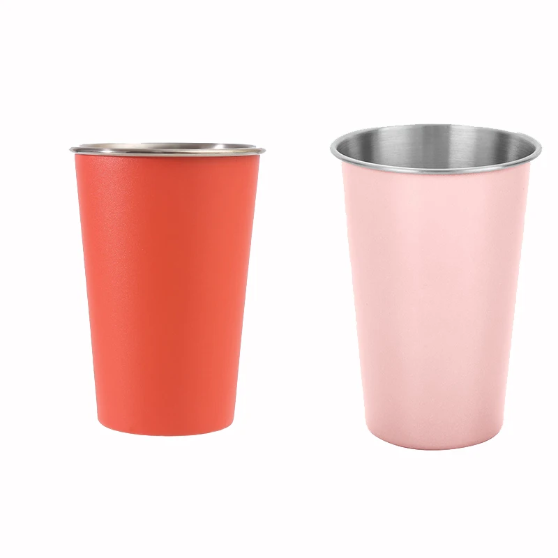 Pint Mug Color Change 600ml Party World Cups Beach Reusable Metal Aluminium Custom Beer Cup Advertising Shot cup 400ml 500ml 600