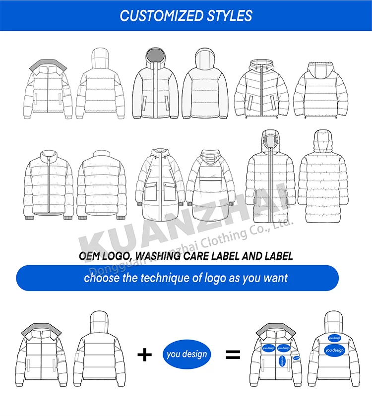 Custom boxy cropped bubble mens coats and jackets luxury casual quilted down bomber plus size winter men puffer jacket