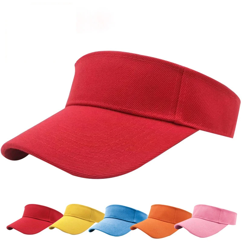 Factory Directly Supply Custom Printed Logo Polyester Visor Hat Sun Visors Caps
