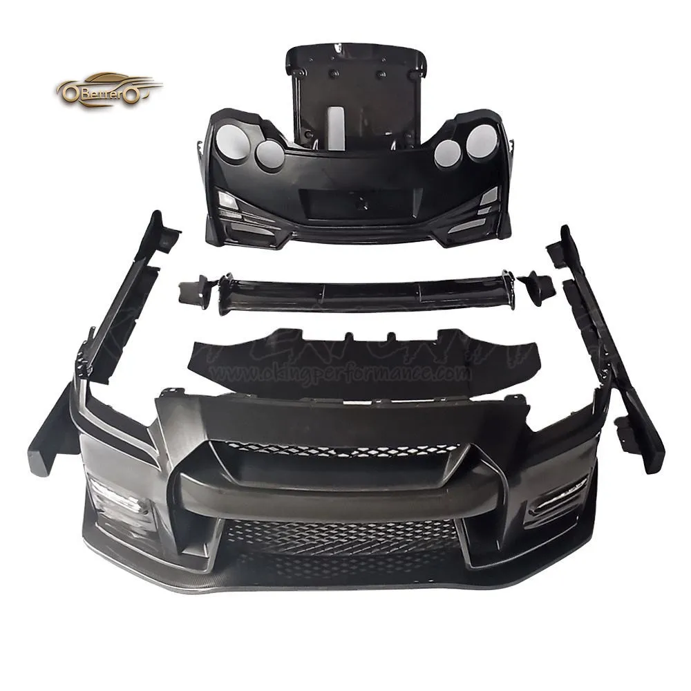 BETTER Hight Quality car Bodykit For Nissan GTR R35 To Nismo Style Front Rear Bumper Side Skirts Wing Spoiler 2007-