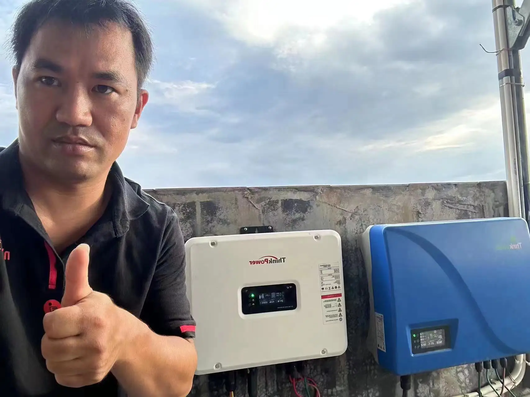 Однофазный сетчатый соединитель Thinkpower 6 кВт на инверторе gird с карат и Wi-Fi 1 5 3 в наличии