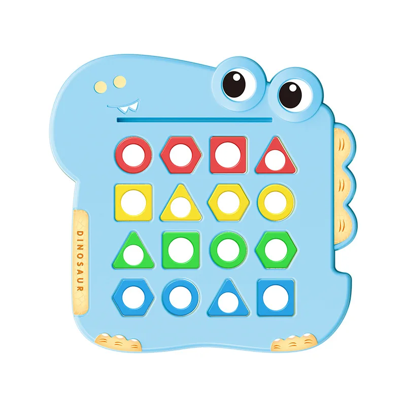 Cross-border dinosaur matching training thinking,logic geometry puzzle early education