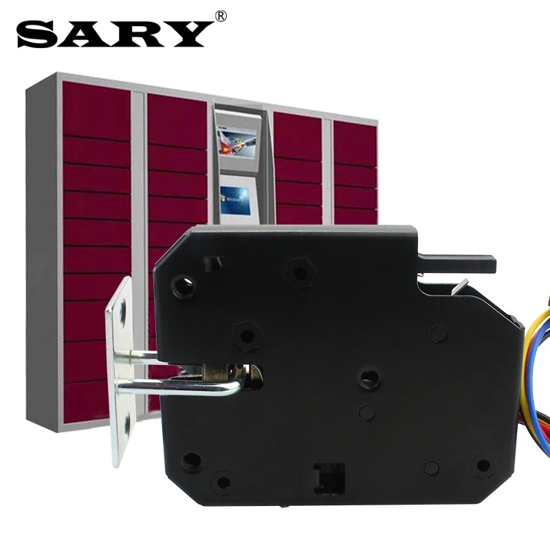 XG5873 Small titanium wire lock express cabinet door vending cabinet lock 5v12v titanium wire lock mobile phone storage cabinet