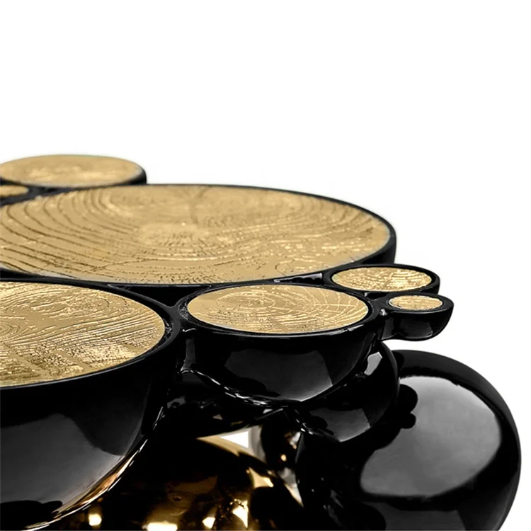 Luxury creative trunk design stainless steel italian console table for living room