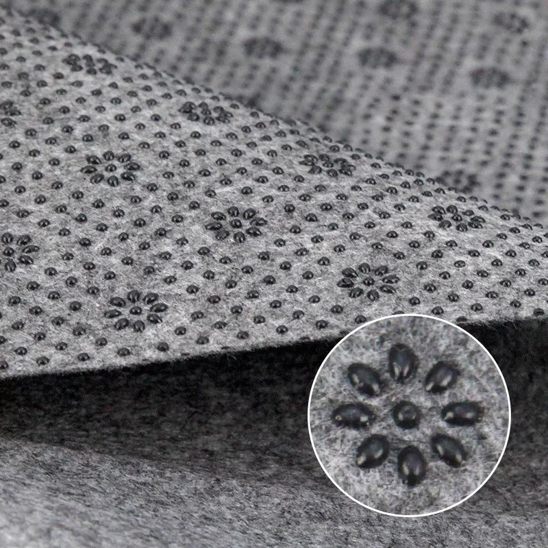 New Material Rug Non Woven Grey Backing Fabric Secondary Tufting Carpet