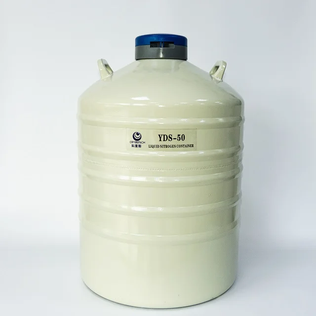Лабораторный YDS-50B 50 литров 50 мм шеи LIN-русско-английский словарь с жидким азотом LN2 транспортировки бак для хранения vucuum термос