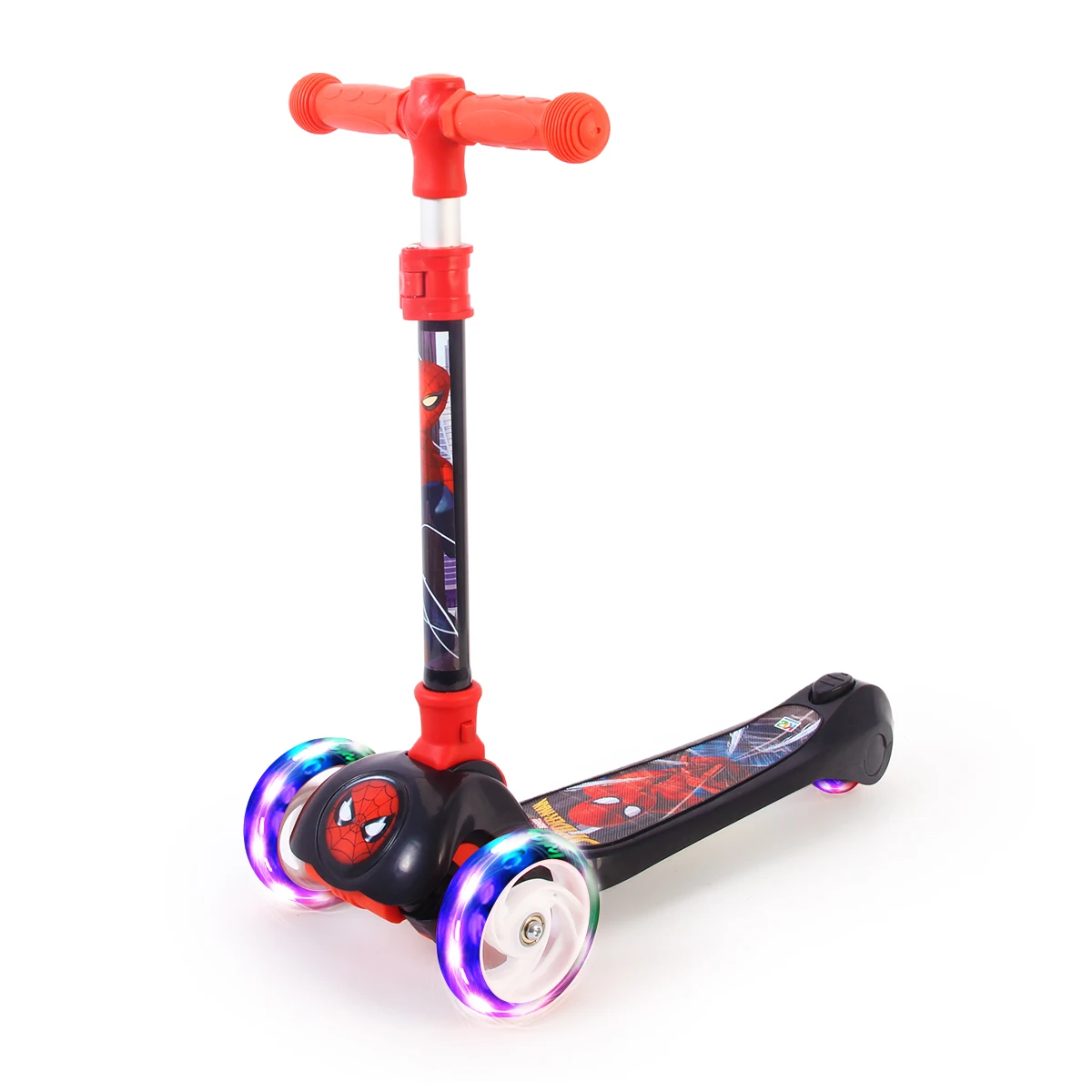 Cheap price Marvel Spiderman Foldable Twist Scooter Aluminium Material Scooter For Kids