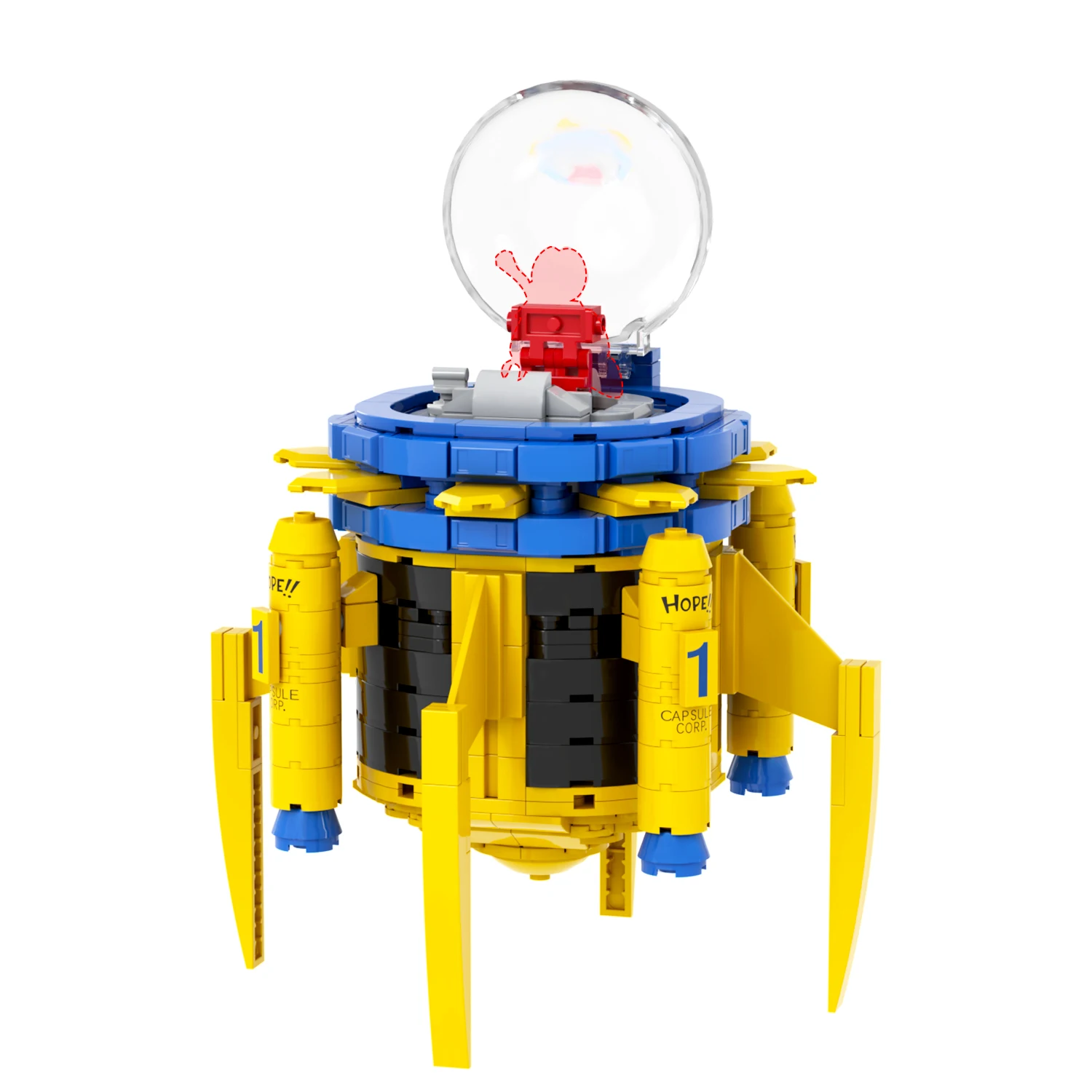 MOC1515 Torankusu Time Machine 475Pcs Bricks Anime Science Fiction Creative Series Assemble DIY Building Blocks Kids Gift Toys